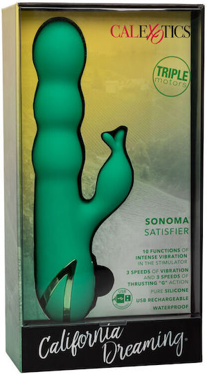 Calexotics Sonoma Vibrator Rabbit Satisfier 12.75cm Green