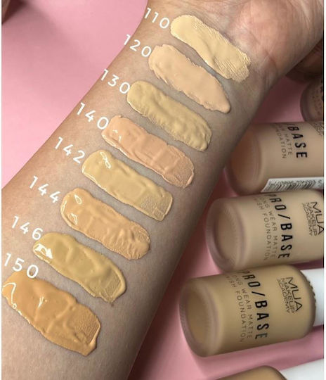 MUA Pro Base Long Wear Matte Finish Liquid Foundation 130 30ml