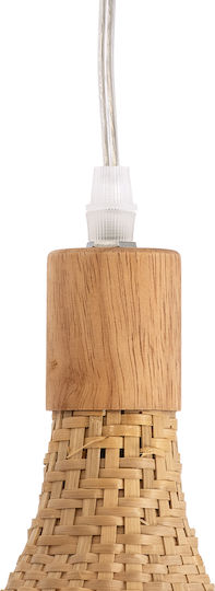 GloboStar Cuba Deckenleuchte Beige Raster mit Lampenbirnensockel E27 80x49x49cm