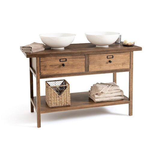 La Redoute Interieurs Lunja Waschtisch ohne Waschbecken L55xB30xH80cm Braun