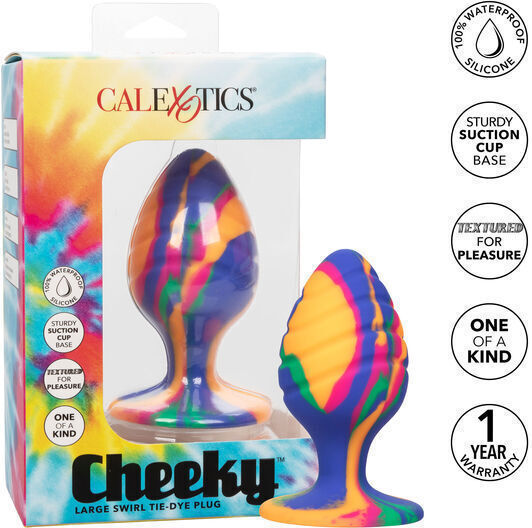 Calexotics Cheeky Swirl Tie-Dye Anal Plug Groß