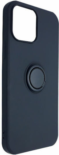 Vennus Ring Back Cover Σιλικόνης Μαύρο (iPhone 13 Pro Max)