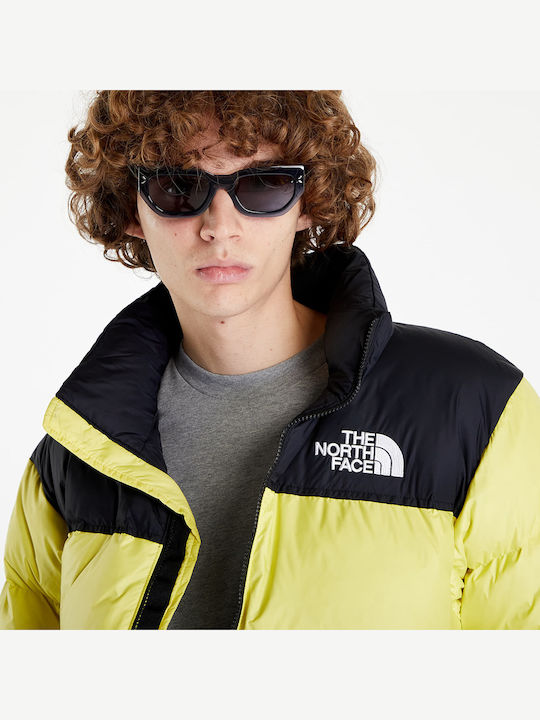 1996 Retro Nuptse Χειμωνιάτικο Μπουφάν Puffer Κίτρινο