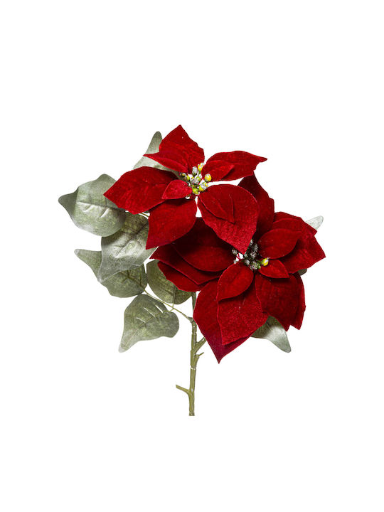 Weihnachtsdekoration Stoff Blume Länge 75cm.