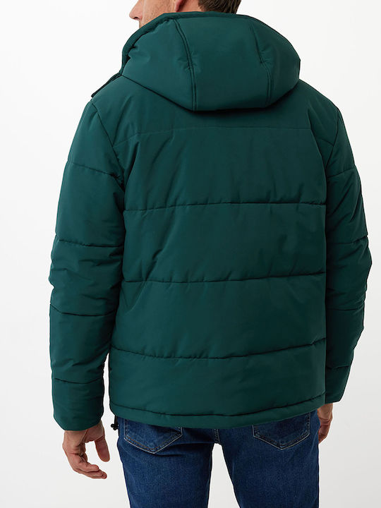 Mexx Herren Winter Jacke Puffer Grün