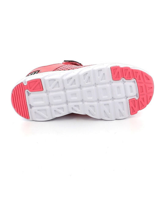Kids Sports Shoes Running with Hoop & Loop Closure Pink