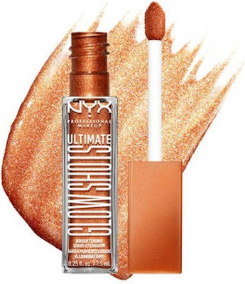 Nyx Professional Makeup Ultimate Glow Shots Eye Shadow in Liquid Form 10 Wow Cacao 7.5ml