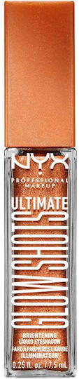 NYX Professional Makeup Ultimate Glow Shots Lidschatten in flüssiger Form 10 Wow Cacao 7.5ml