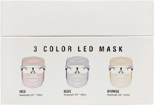 InterMed Eva Belle 3 Color Μάσκα Φωτοθεραπείας Προσώπου LED κατά της Ακμής
