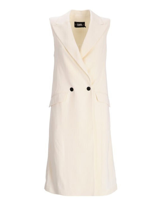 Damen Weste Beige