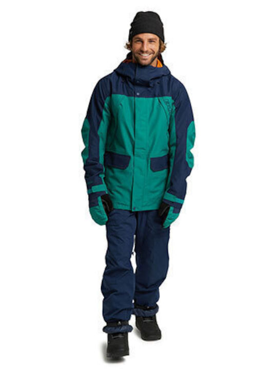 Winter Jacket Hardshell Waterproof and Windproof Green