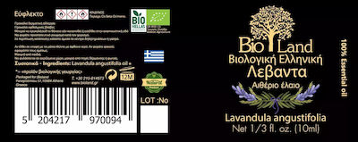 Bio Land Αιθέριο Έλαιο Λεβάντα 10ml