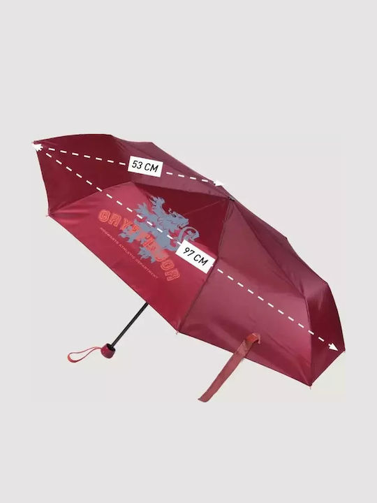 Cerda Kids Curved Handle Umbrella Harry Potter Gryffindor with Diameter 53cm Red