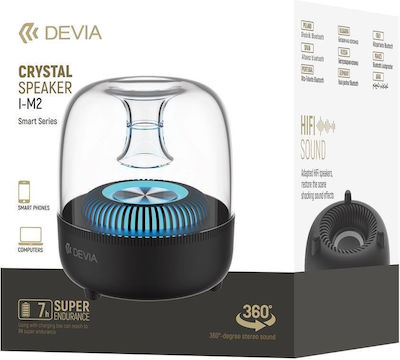 Devia Crystal I-M2 Bluetooth Speaker with Battery Life up to 7 hours Black