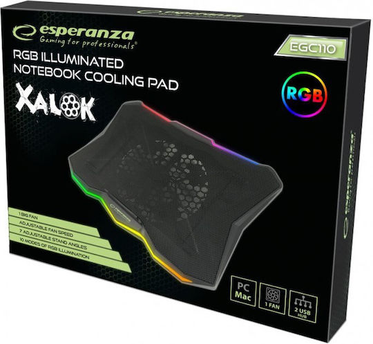 Esperanza Xalok Cooling Pad for Laptop with 1 Fan and Lighting