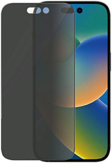 PanzerGlass Ultra-Wide Fit Privacy Antibacterial Full Face Tempered Glass Black (iPhone 14 Pro)