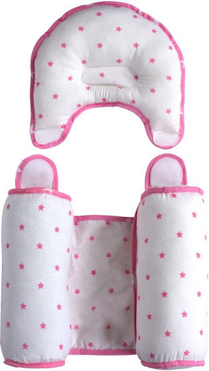 Sevi Bebe Baby Anti-Roll Pillow Pink