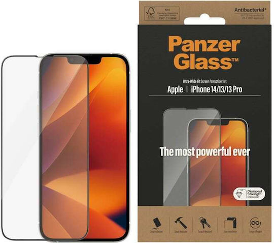 PanzerGlass Ultra-wide Fit Full Face Tempered Glass (iPhone 17e / 16e / 14 / 13 / 13 Pro)