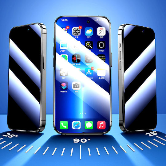 Joyroom Knight 2.5D Datenschutz Vollflächig Gehärtetes Glas (iPhone 17e / 16e / 14 / 13 / 13 Pro)