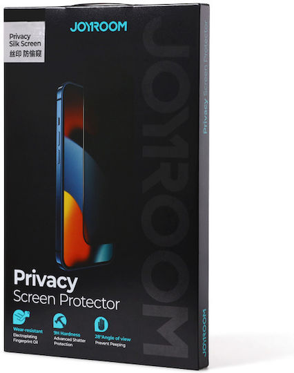 Joyroom Knight 2.5D Privatsphäre Vollflächig gehärtetes Glas (iPhone 13 Pro Max)