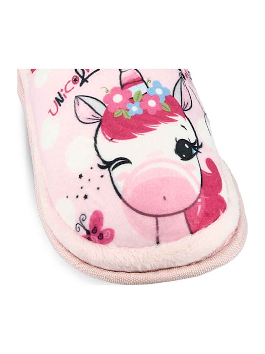 Kids Slippers Pink Unicorn