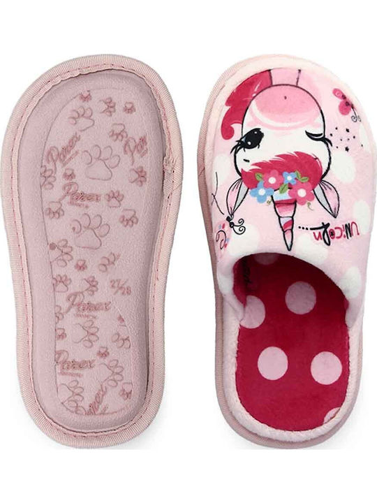 Kids Slippers Pink Unicorn