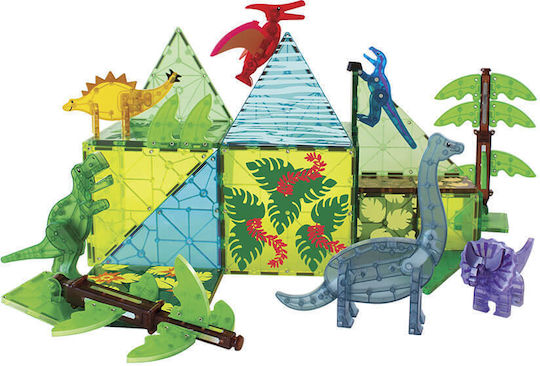 Magna-Tiles Μαγνητικό Παιχνίδι Κατασκευών Δεινόσαυροι για Παιδιά 3+ Ετών