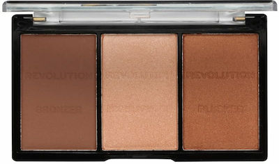 Revolution Beauty Ultra Sculpt Παλέτα Contouring 04 Ultra Light/Medium 10.8gr