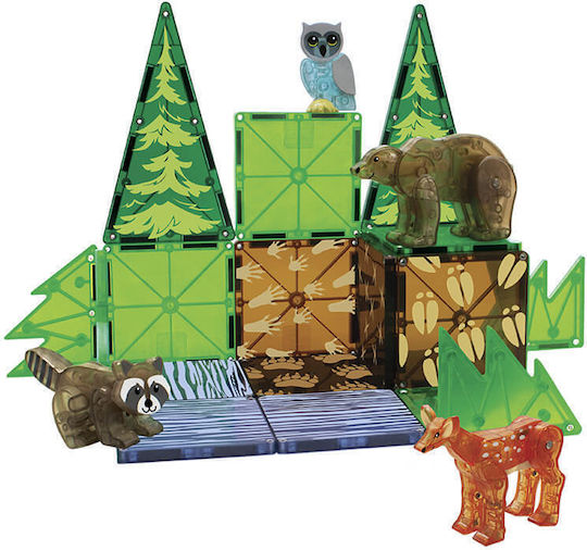 Magna-Tiles Μαγνητικό Παιχνίδι Κατασκευών Forest Animals για Παιδιά 3+ Ετών