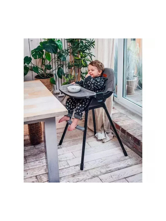 Momi Flovi Baby Highchair 3 in 1 with Adjustable Height Dark Gray