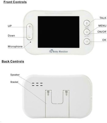 Wireless Baby Monitor SP852 with Camera & Screen 3.5" with Two-Way Audio & Lullabies