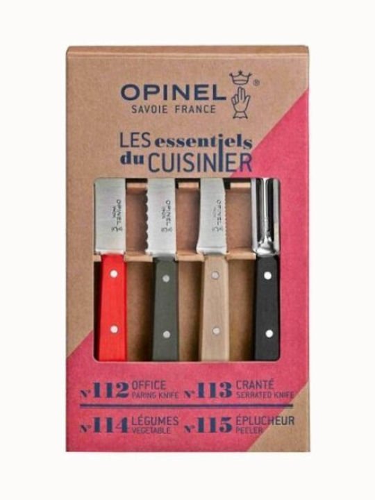 Opinel Les Essentiels Loft Set Cuțite din Oțel Inoxidabil 001626 4buc