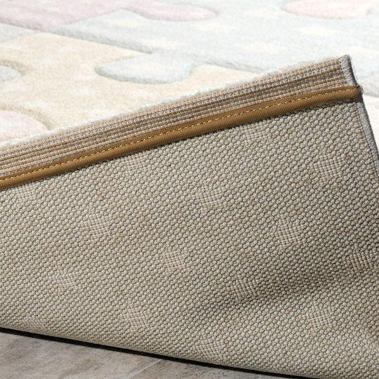 Tzikas Carpets Παιδικό Χαλί Αστέρια Πολύχρωμο 133x190cm Πάχους 13mm