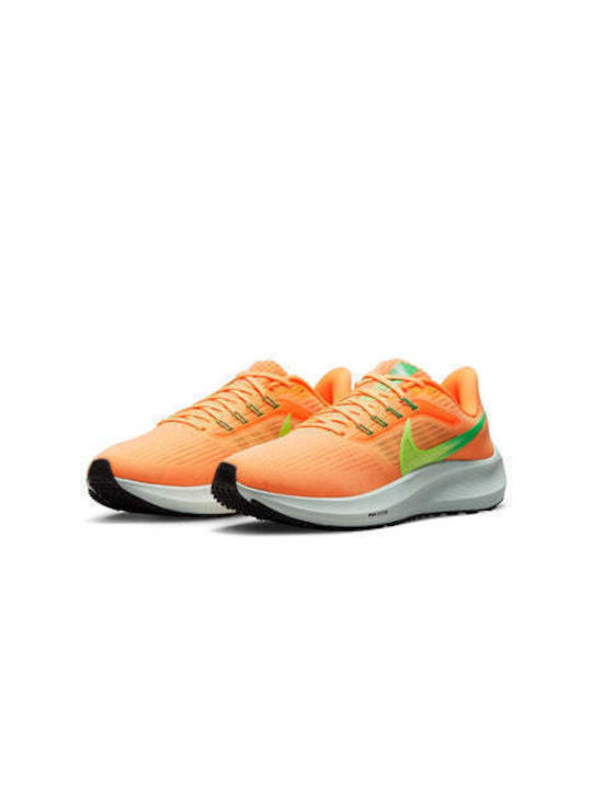 Air Zoom Pegasus 39 Sport Shoes Running Peach Cream / Total Orange / Green Shock / Ghost Green