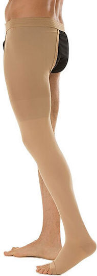 Relaxsan Medicale Classic Sock Monocollant Graduated Compression Left Open 15-21 mmHg Beige