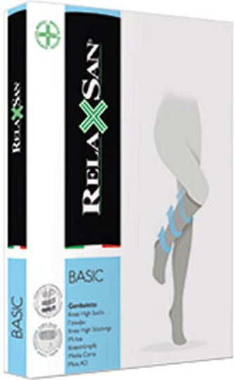 Relaxsan Basic Socks Calf High Graduated Compression 140 Den 18-22 mmHg Light Beige