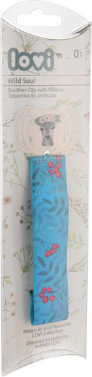 Lovi Baby Clip Accesorii Suzete Wild Soul din Țesătură Albastru