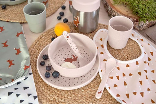 Laessig Set de hrănire Little Forest Rabbit din Plastic Bej 4buc pentru 12+ luni