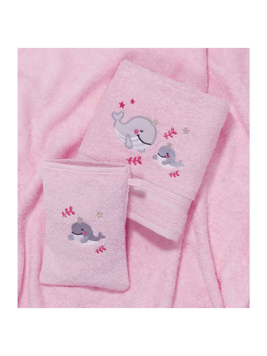 Das Home 6619 Baby Towel Set Pink 3pcs 420gr/m²