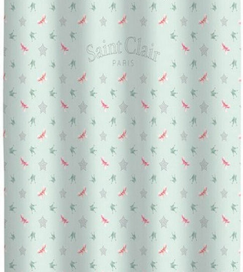 Saint Clair Perdea pentru Copii Rosie cu Capsatoare Mint V2 1752030120006 160x240buc