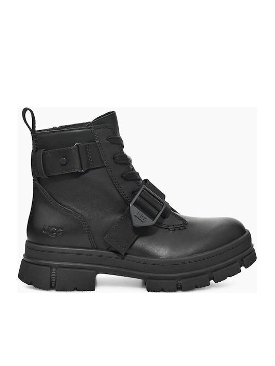 Ashton Leather Women's Ankle Boots Black