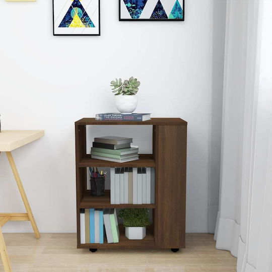 Cabinet de Birou cu roți Nucă 60x35x75cm
