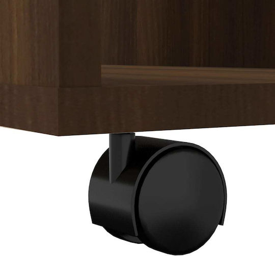 Cabinet de Birou cu roți Nucă 60x35x75cm