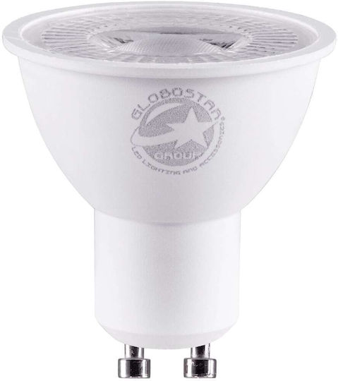 GloboStar LED крушка 7W 140mm за фасунга GU10 и форма MR16 Хладно бяло 770лм Димируем