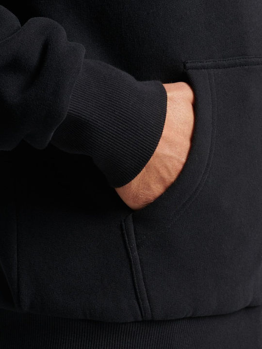 Sweatshirt Fleece with Hood Black