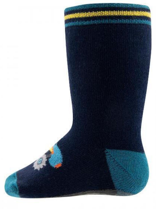 Ewers Boys Knee-High Non-Slip Socks Blue