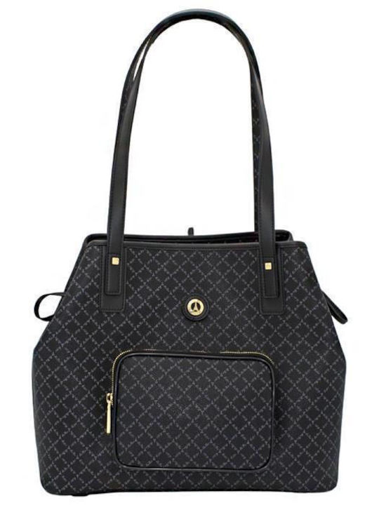 La tour Eiffel Women's Bag Shopper Shoulder Black