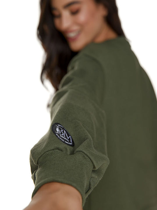 Damen Sweatshirt Khaki