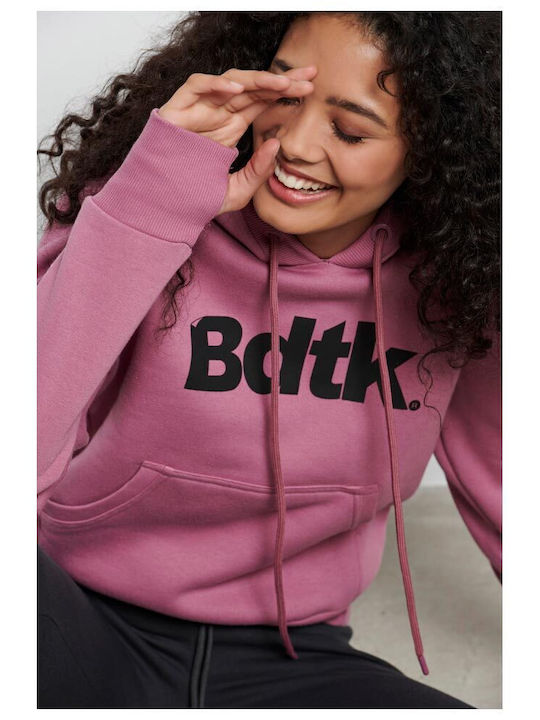 Women's Sweatshirt Hooded Pink