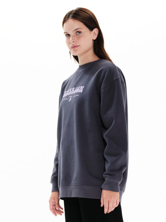Wild And Free Long Women's Sweatshirt Stone Grey